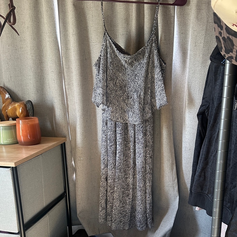 Shelby & Palmer Black and White Midi Dress